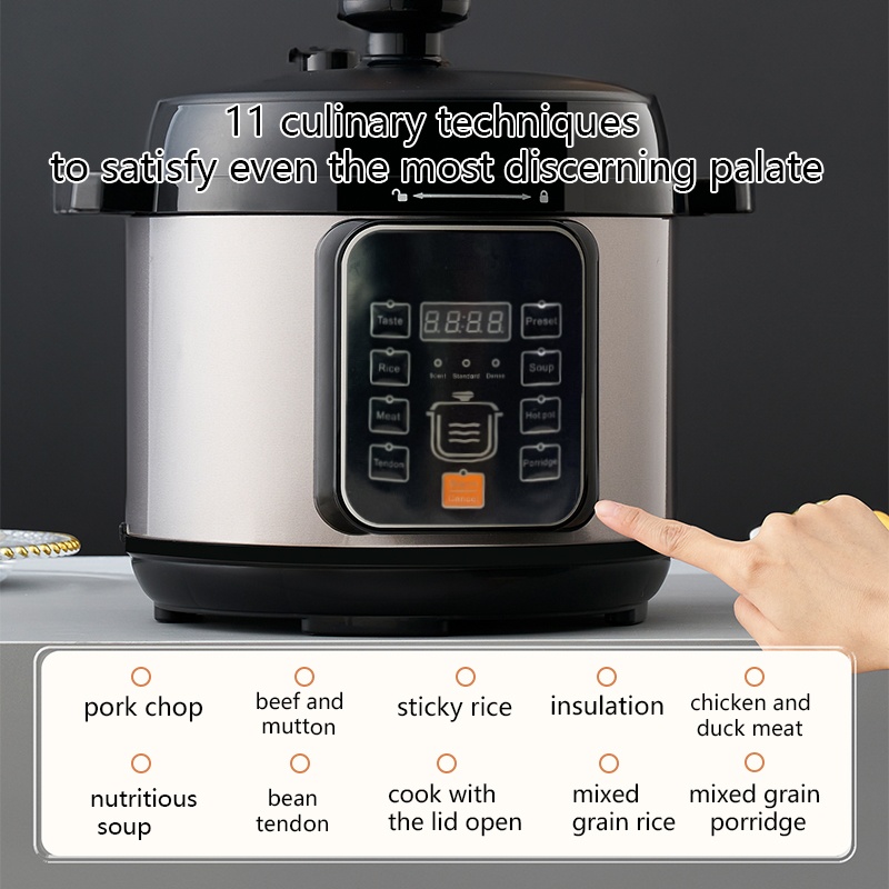 1050W Electric Pressure Cooker Multi-Purpose 5 Litre 10-in-1 Digital Screen UK 11