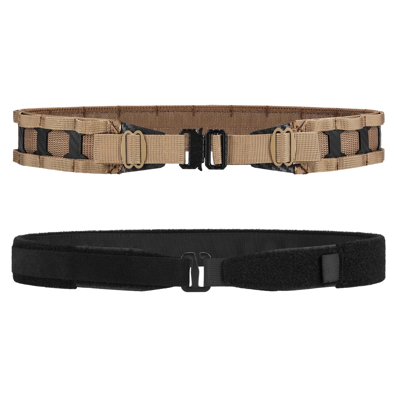 MOLLE Tactical Battle Belt with Quick Release Buckle. Superior fabrics material, quick-release buckle, inner/outer 2-belt system, tactical battle belt, brand promise.