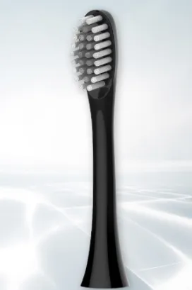 Simple And Creative Solid Color Electric Toothbrush Head - Black
