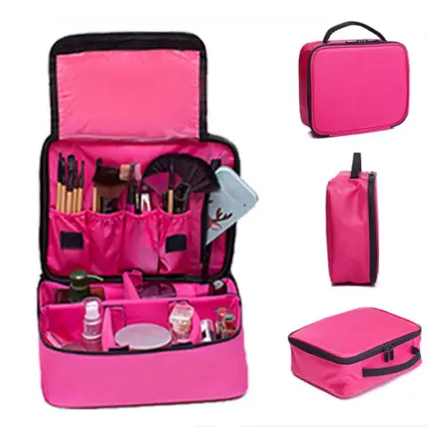 travel makeup bag cosmetic toiletry case hanging pouch wash organizer st