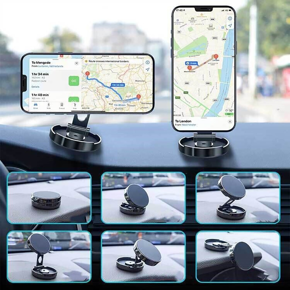 Magnetic Dashboard Rotation Mobile Phone Holder Windshield Dash Car Mount Stand 2