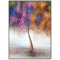 Handmade Floral Oil On Canvas Painting Home Decoration Poster - L - View 1