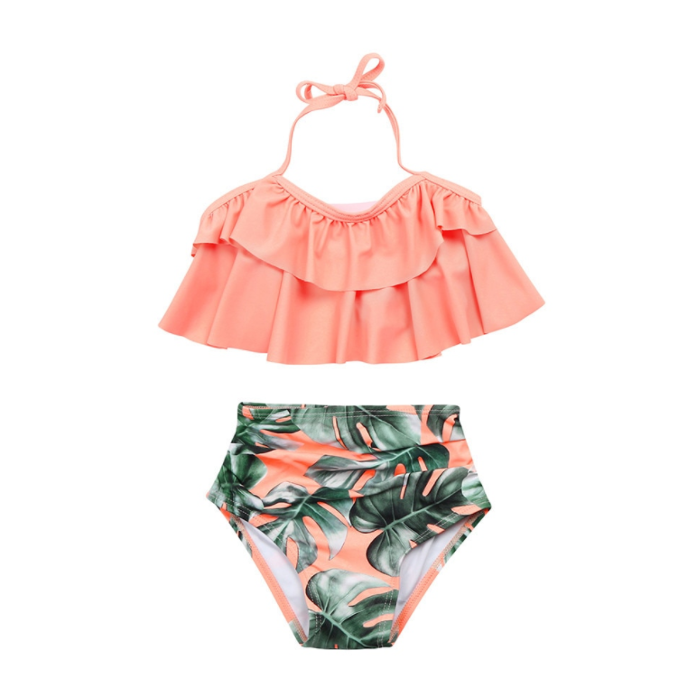 Ladies Split High Waist Swimsuit