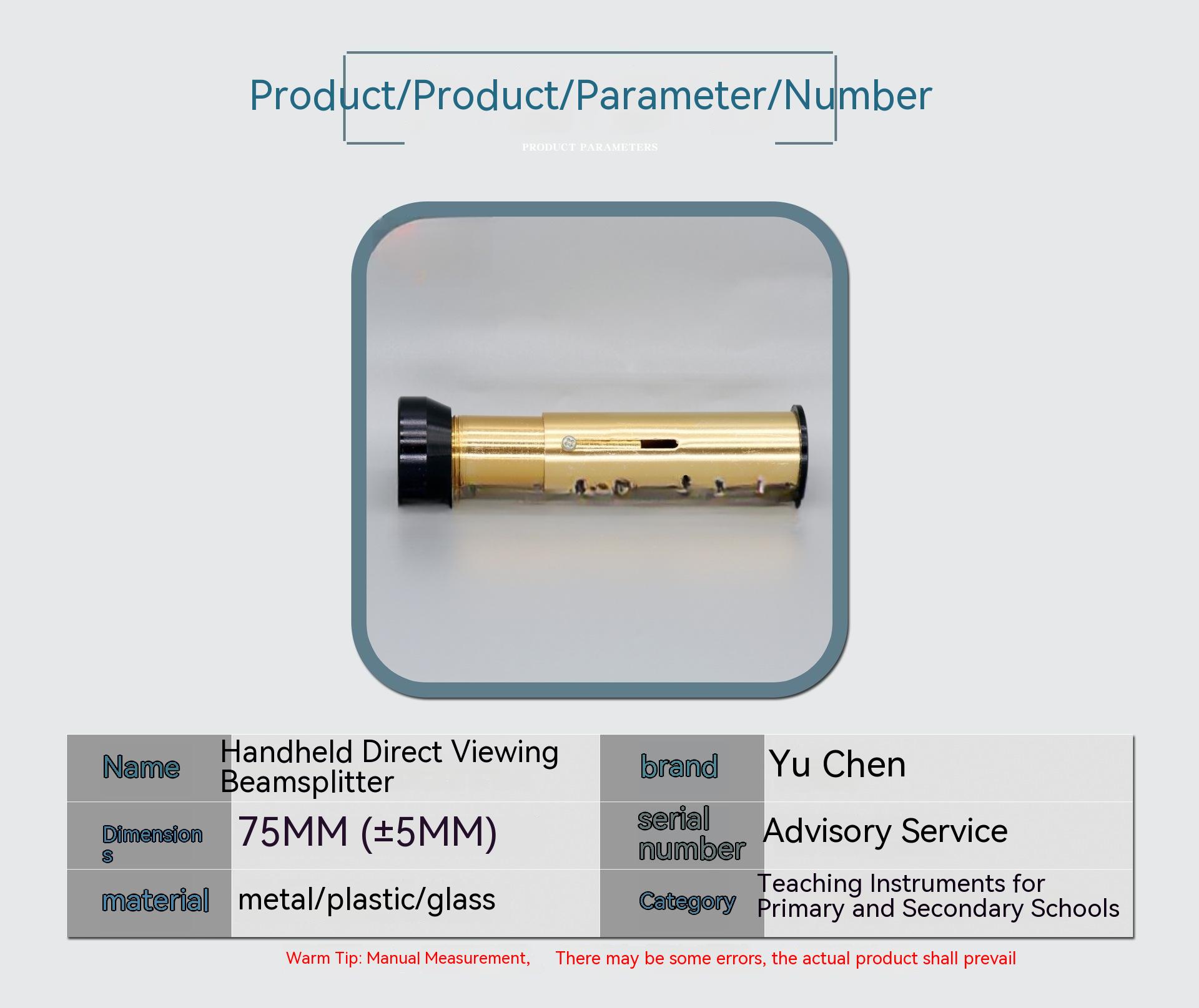 Title 1, Handheld Direct Vision Spectroscope Optical Exp...