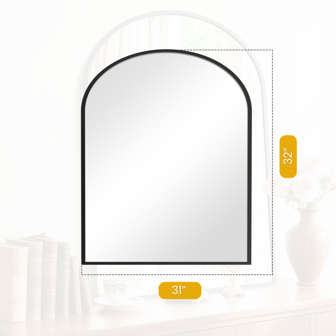 Bathroom Wall Mirror, Metal Frame Vanity Mirror For Bedroom, Entryway, Living Room image 14