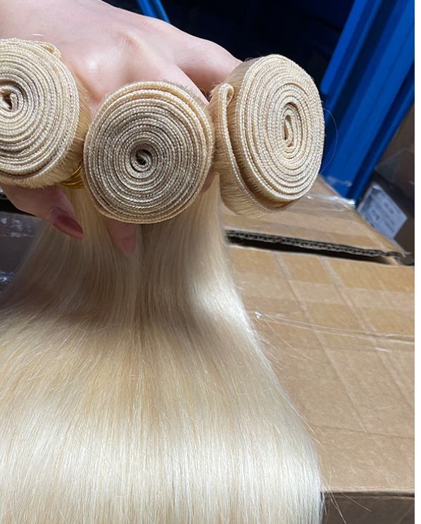 Hair Curtain Bone Straight Fake Gold — foto 5