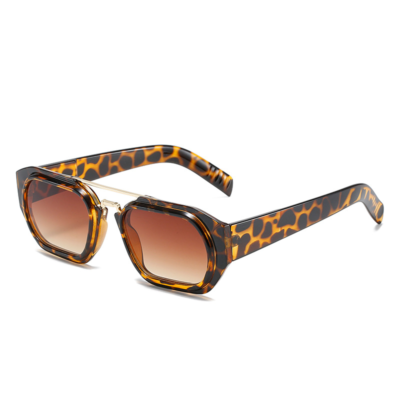 Leopard frame double tea