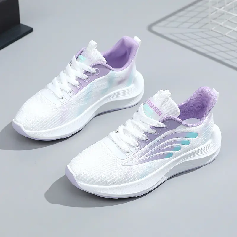 Women's Fashion All-matching Mesh Surface White Shoes