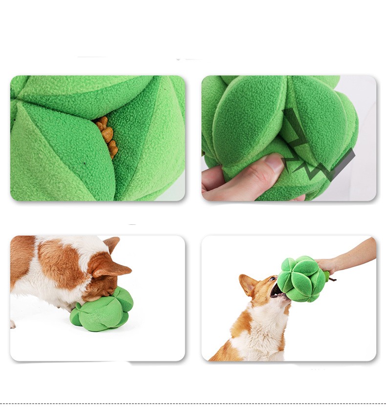 Broccolipuzzel met snuffel- en voerfunctie – groen