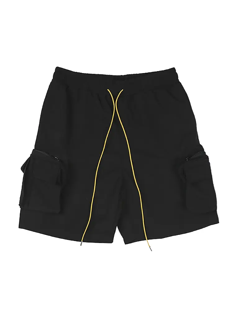 Men's Three-dimensional Functional Pocket Drawstring Pants