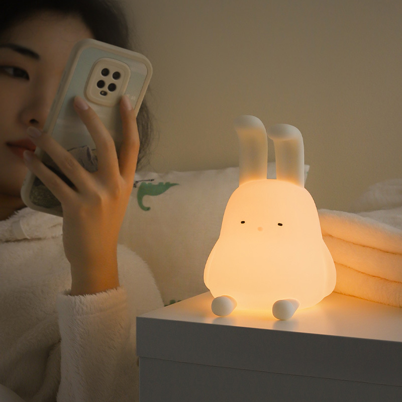 Soft Lamp with Adjustable Bunny Ears | +Phone Holder