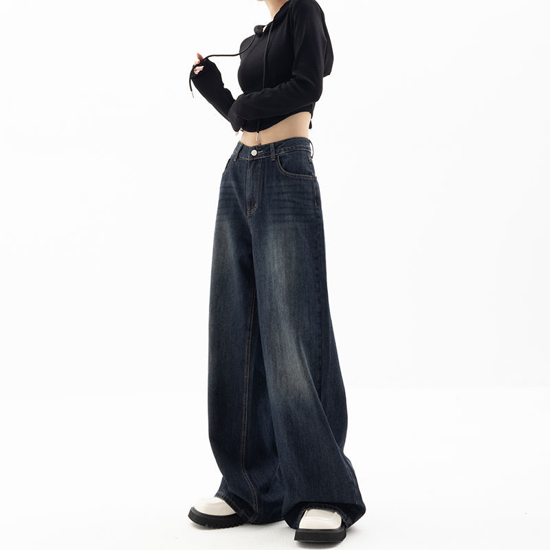 Title 5, Pantaloni Wide Leg Retro Street da Donna. Gamba...