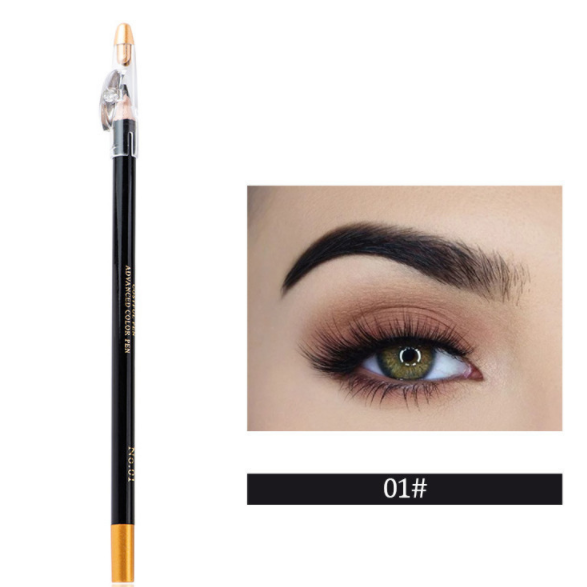 Eyeliner Eyebrow Pencil Beard And Beard Pencil With Sharpener Black - Shop at LoveMi