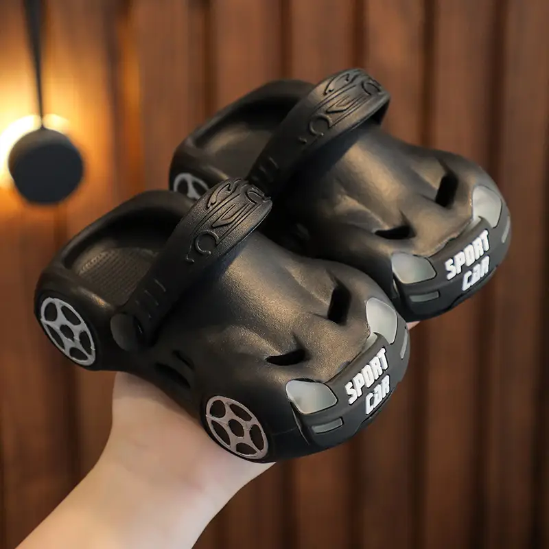 Children's Cartoon Car Glowing Non-slip Slippers