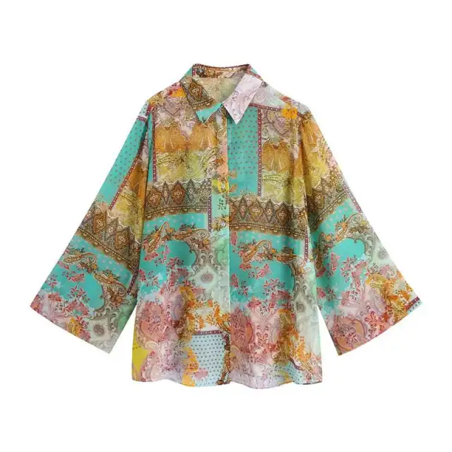 Trendy Long Sleeve Lapel Patch Shirt Color Xs - Shop at LoveMi
