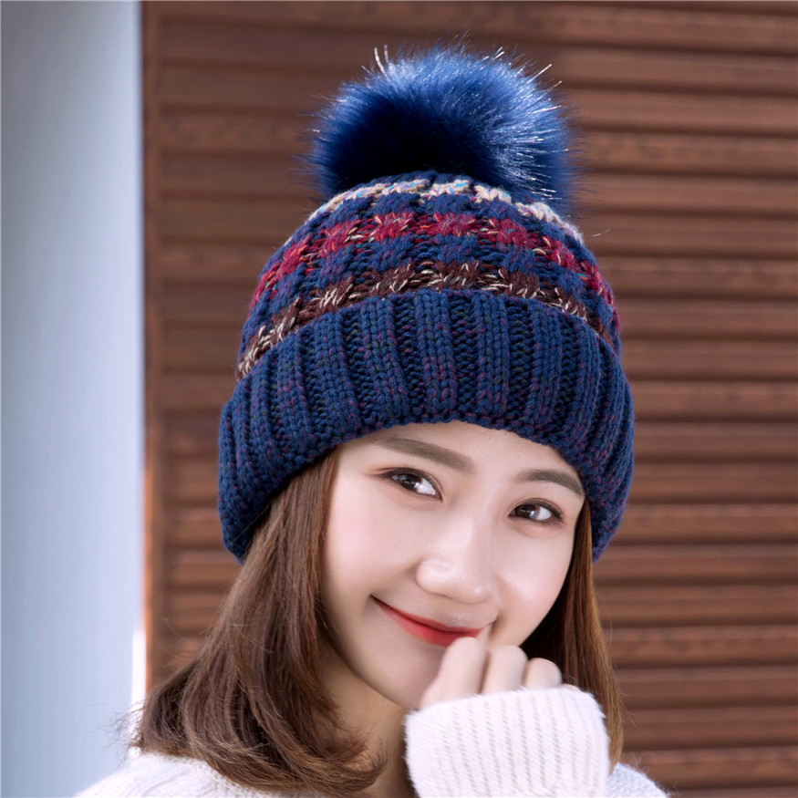 Title 3, Wool ball warm knitted hat