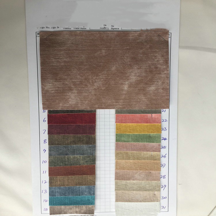 Reverse Microfiber Denim Leather Fabric - 14