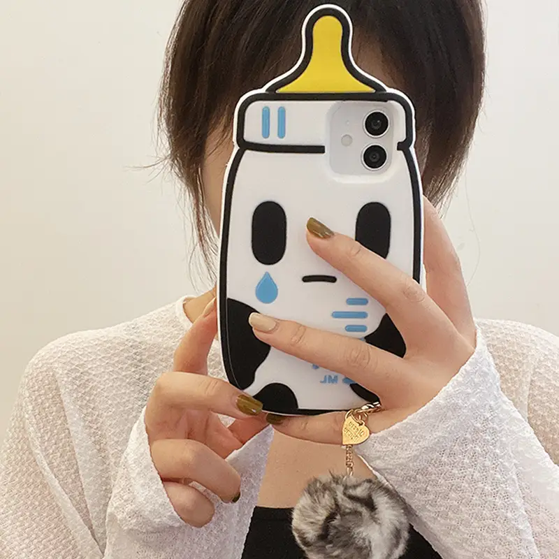 Mobile Phone Case Soft Plastic Crying Baby Bottle