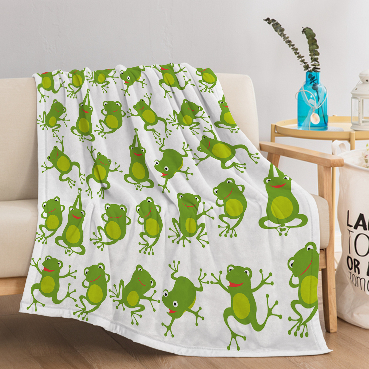 Couverture Flanelle Grenouille — Confort Douillet pour Enfants - image 3