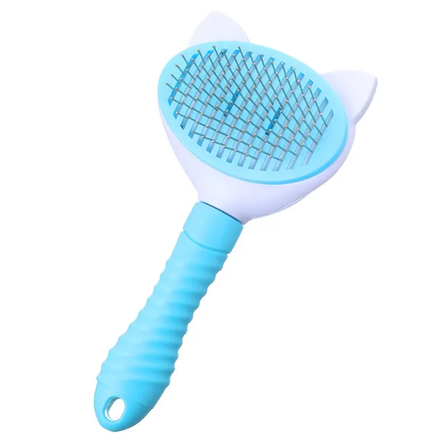 Pet Cat Long Haired Short Haired Dog Comb Blue - Shop at LoveMi