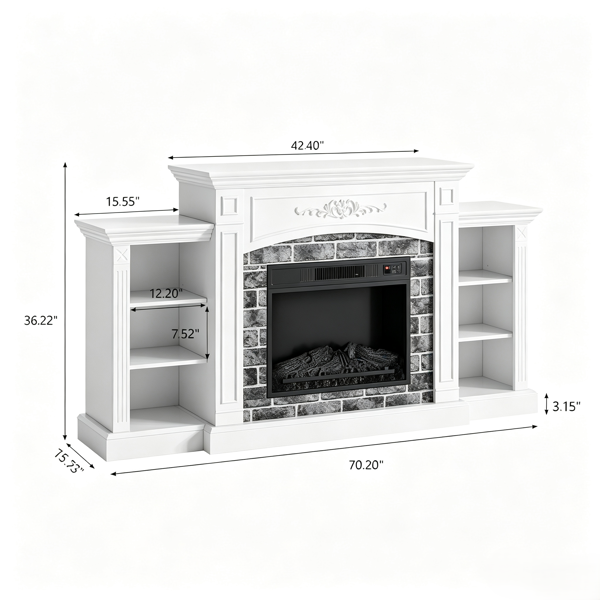 Fireplace TV Stand, picture 2 of 5