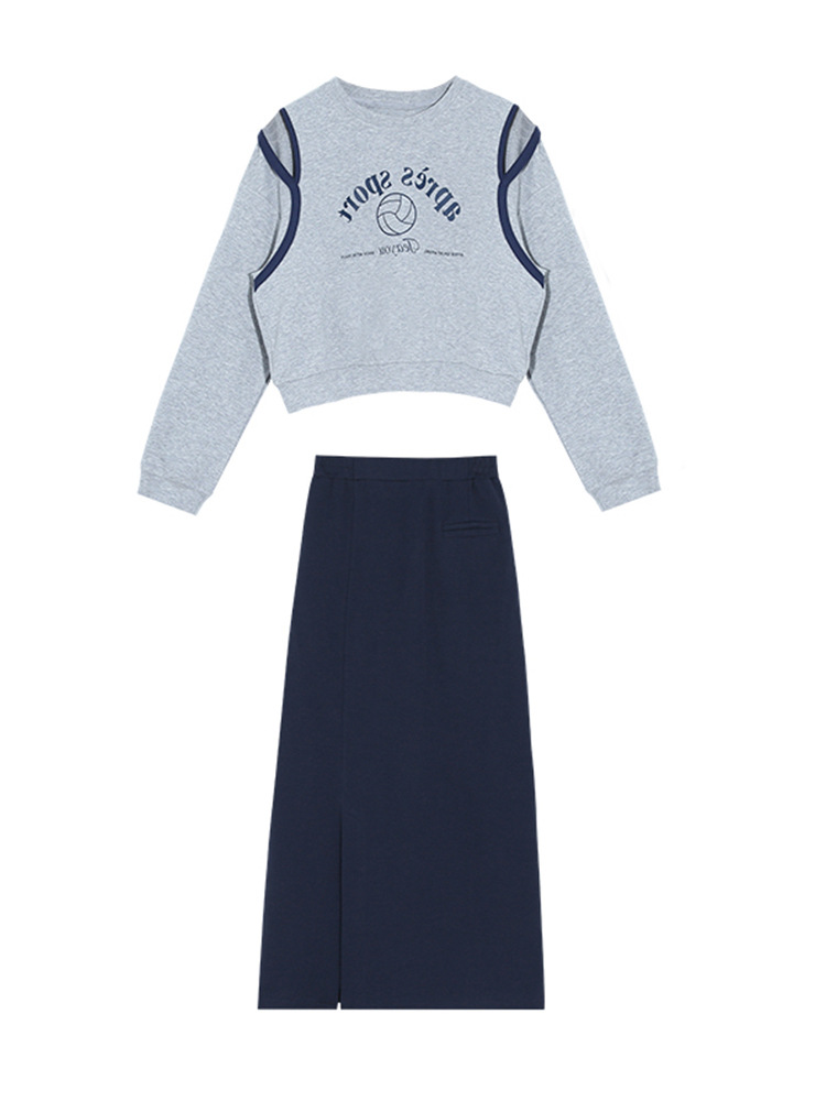 Off-shoulder Hoodie Female Spring Lazy Casual Crewneck Top Thin