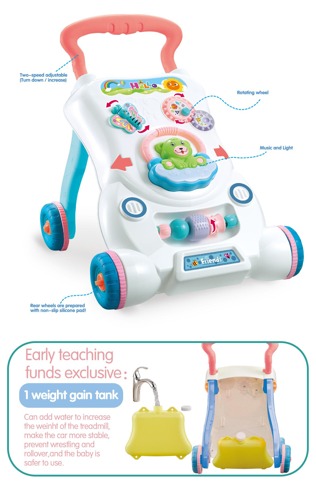 Children's Stroller With Music To Assist Walking — foto 5