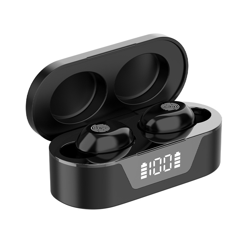 Private Model Mini Bluetooth Headset With Battery Display Touch - Image 5