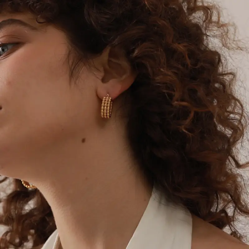Fashion Simple Personality Dot Earrings