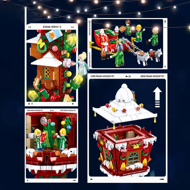 Nordic Street Light Hut Gift Assembly Toys