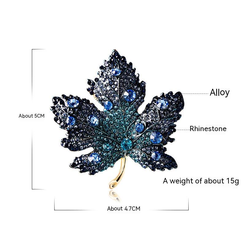 Title 1, Crystal Maple Brooch High Simple Chest Accessories