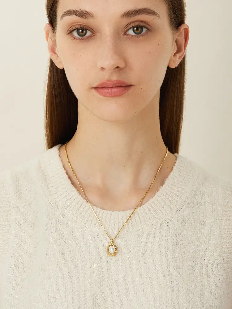Black Agate Necklace Female Autumn And Winter