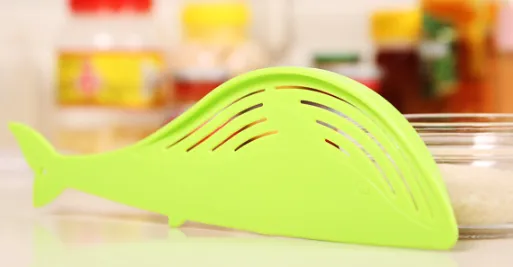 Whale Shaped Plastic Pot Straine Green - Shop at LoveMi