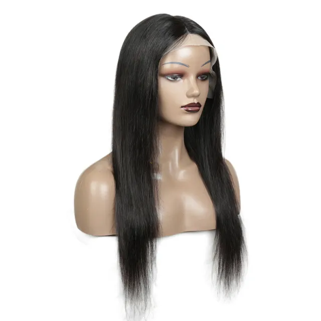 Lace real human hair wig headgear Black - Shop at LoveMi