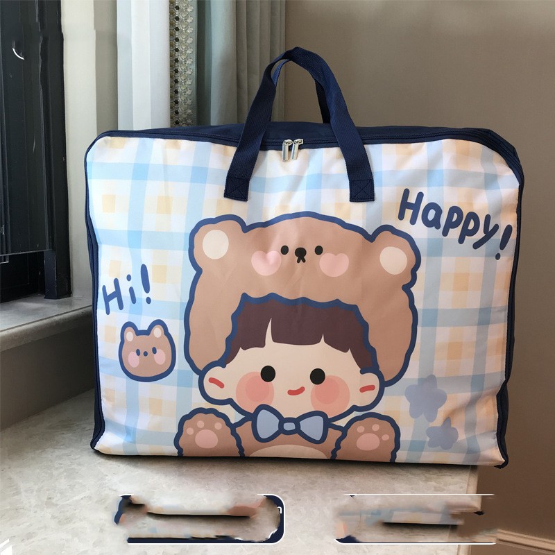 Quilt Organizer Waterproof Bag For Clothes Luggage Packing Bag · Bear boy-Extra large 60x50x28