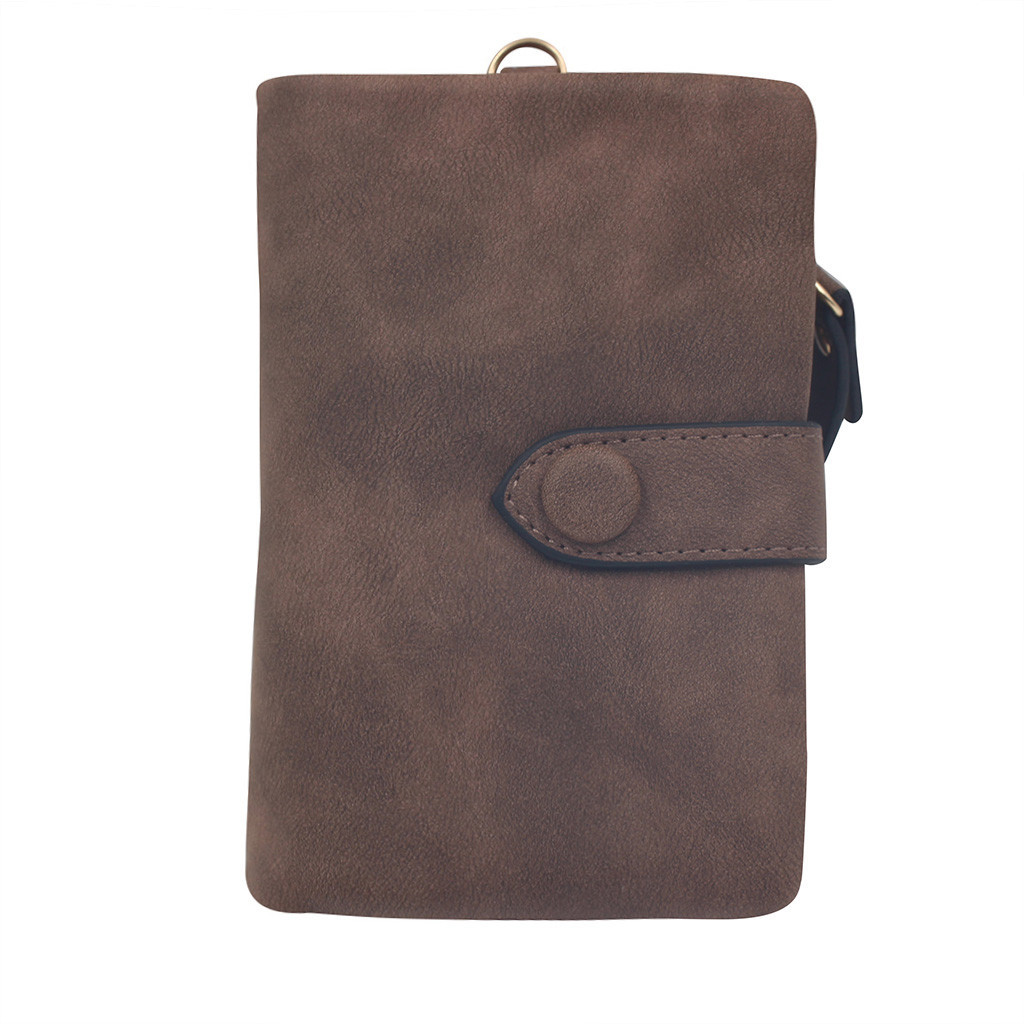 Women's Short Three Fold Multi Card Women's Purse Hand Coffee - Shop at LoveMi