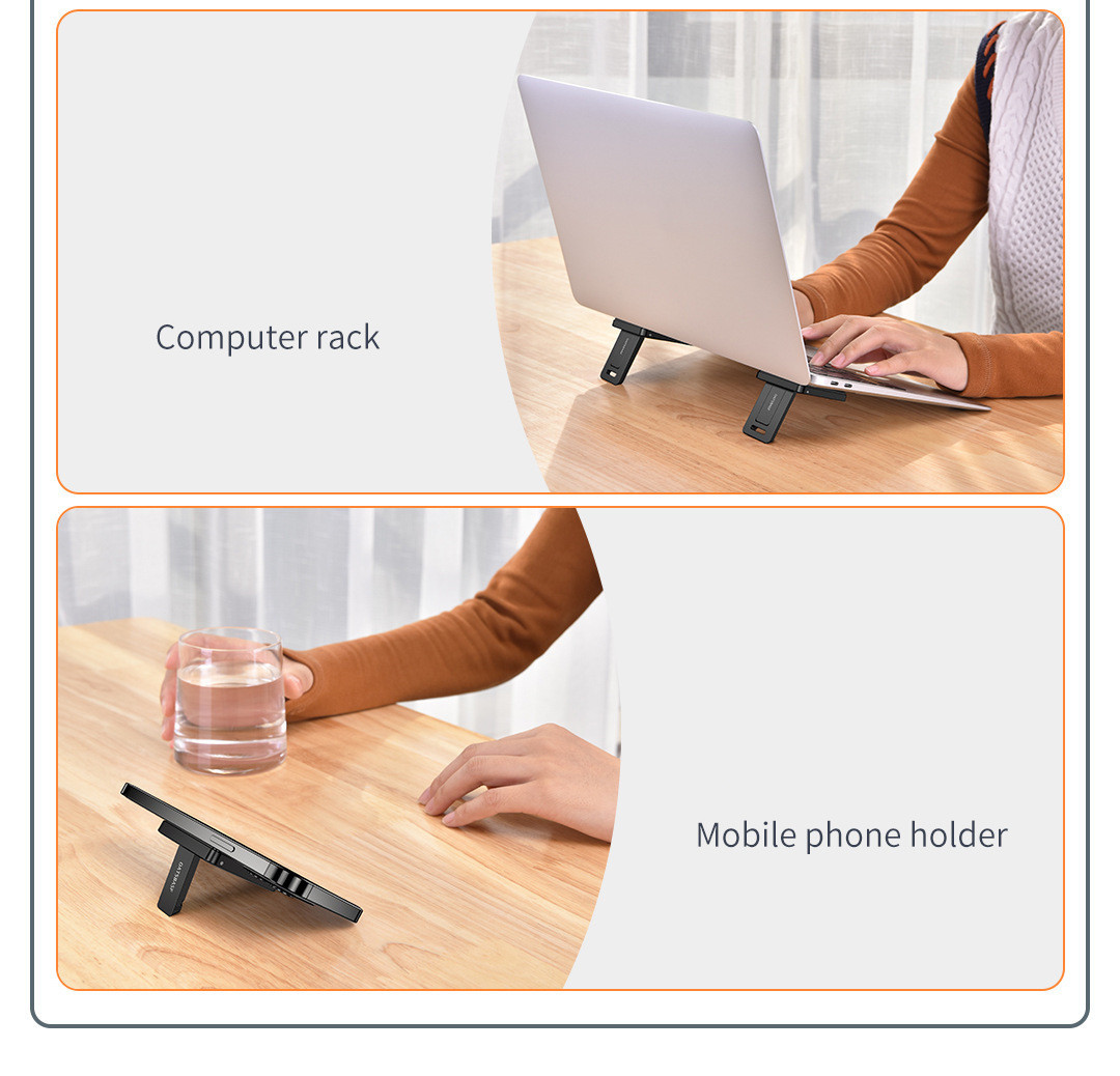 Lazy Bracket Foldable Carrying Belt Increased Ottoman Invisible Notebook Portable Bracket Gift - Image 5