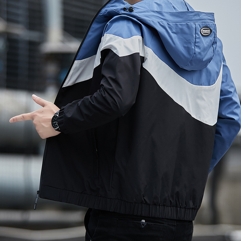 Men's Thin Coat Hooded Trendy Brand