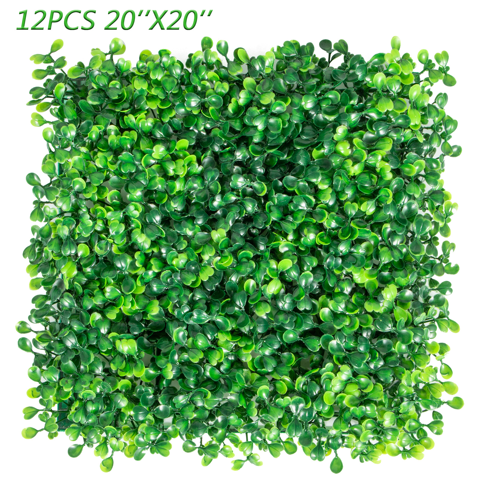 VEVOR 12PCS 20x20inch Artificial Boxwood Panels,Boxwood Hedge Wall Panels,Artificial Grass Backdrop Wall… image 4