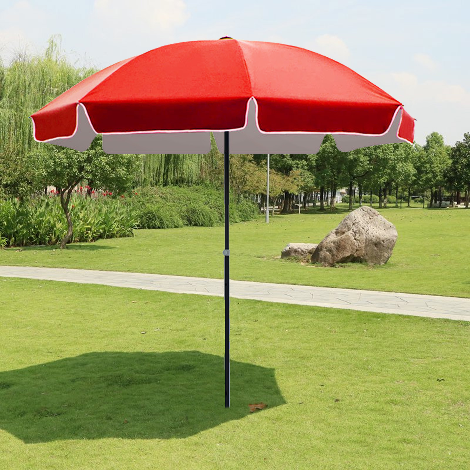 Title 5, Simple Solid Color Outdoor Sunscreen Umbrella U...