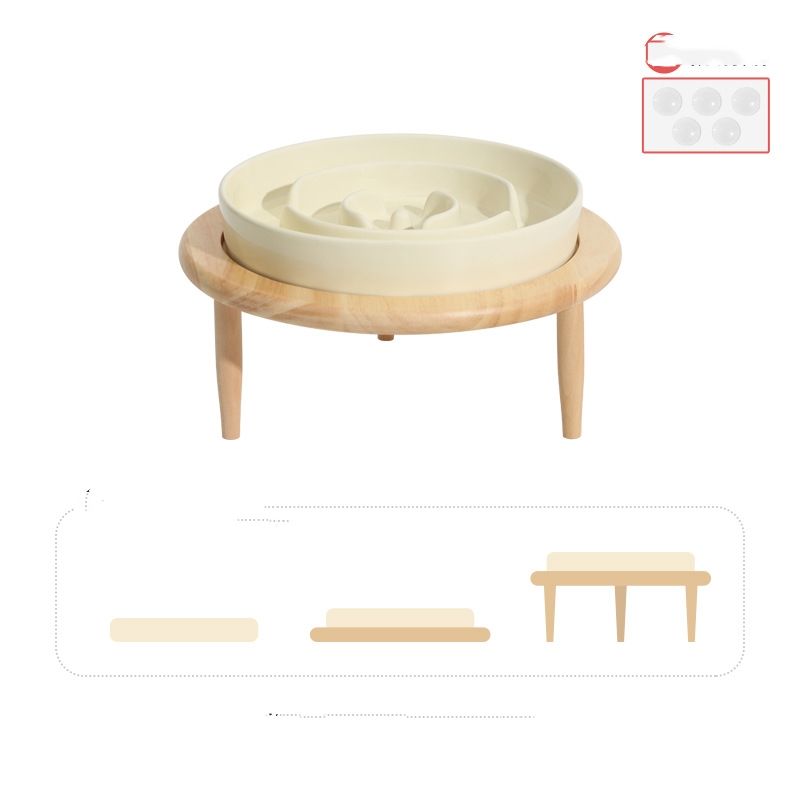 Bowl With Rack Beige