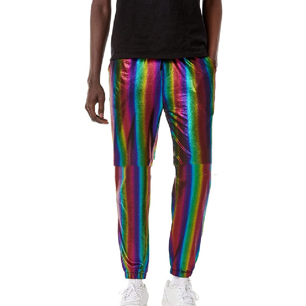 Title 4, Nouveau Pantalon de Jogging Métallique Tendance...