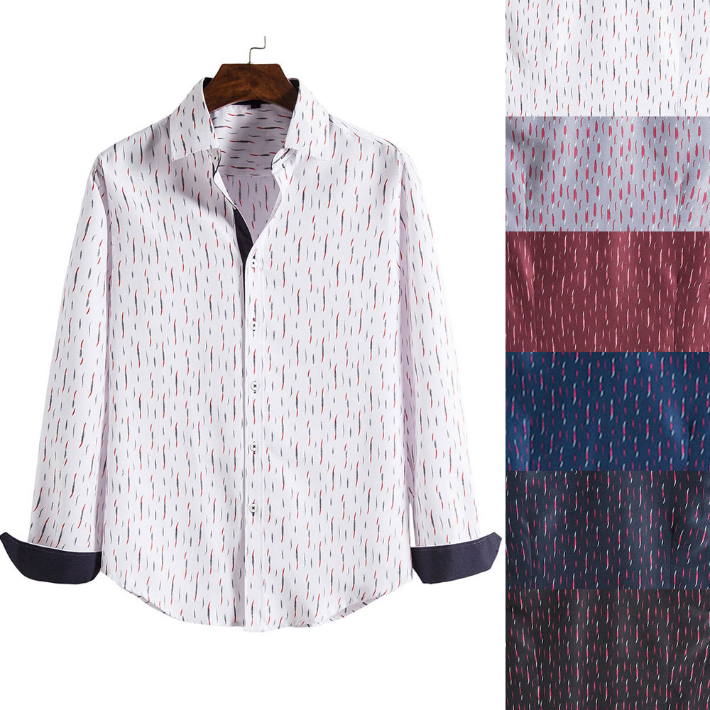 New Men's Long-sleeved Shirt