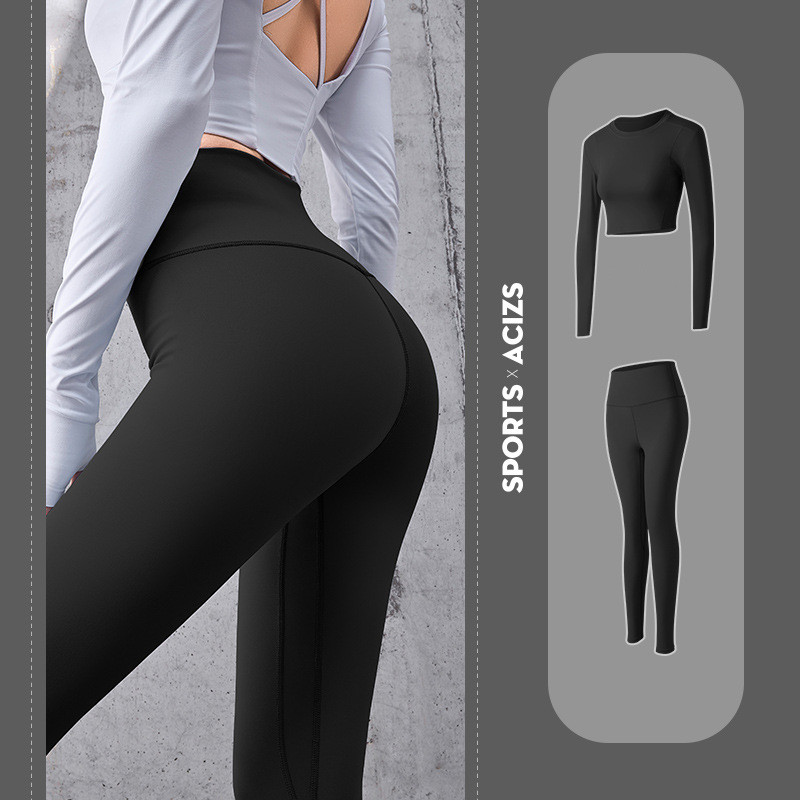 Title 22, High Waist Bottoming Fitness Sports Womens Tigh...