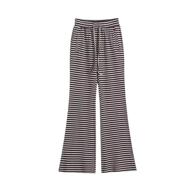 Title 4, Contrast Color Stripes Bell-bottom Pants for a ...