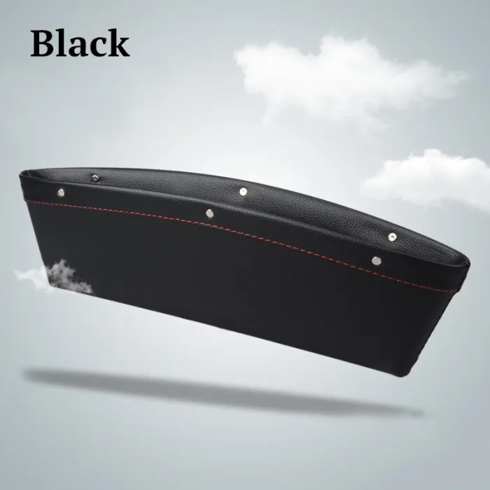 Car Seat Gap Filler Organizer, Faux Leather Console Side Storage Pocket for Phone, Keys and Cards - detail photo 7