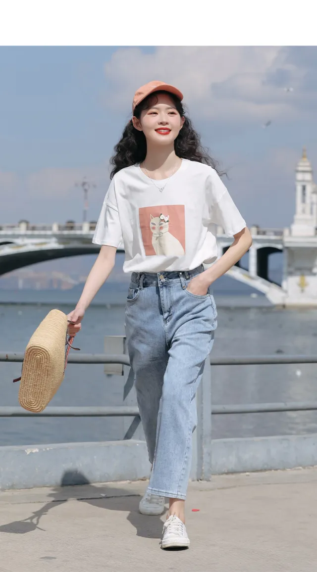 Trendy Loose Tops With A Sense Of Design White - Shop at LoveMi