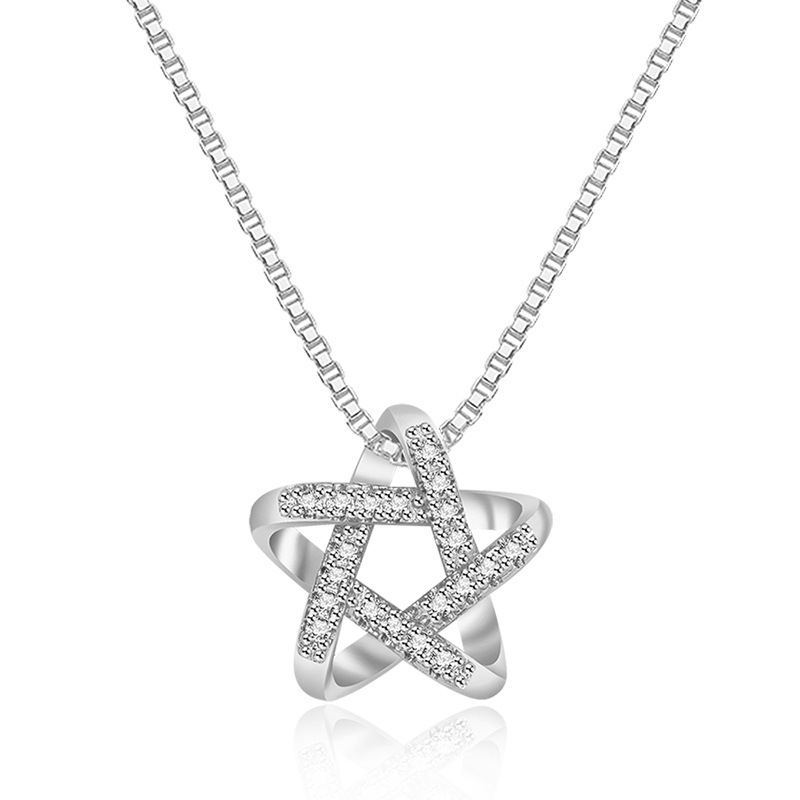 New Hollow Star Necklace With Rhinestones Summer Simple Fashion… thumbnail 2