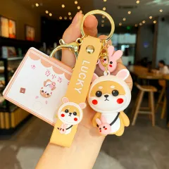 Creative Small Caichai Doll Car Key Chain - Orange - View 1