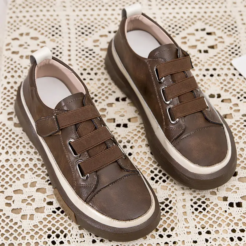 Fashion Retro Casual Velcro Female Sneakers